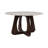 Round Coffee Table, Marble Top and Wood Legs, Perfect for any Living Room Table, 30"