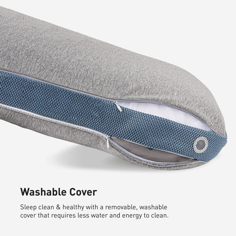 Blue and Gray Hypoallergenic Memory Foam Performance Pillow