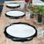 Decozen Beaded Placemats Set of 6 Round 14-Inch Dining Table Mats for Kitchen & Christmas Decor-105509042