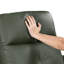 Fauteuil inclinable et pivotant en cuir-11409364