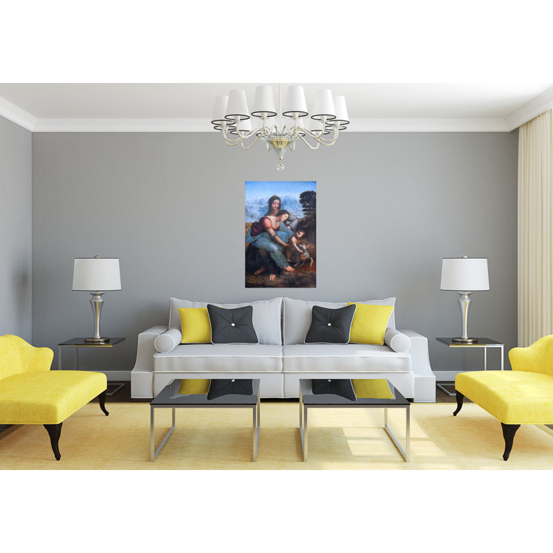 The Virgin And Child With Saint Anne by Leonardo Da Vinci - Wrapped Canvas Print, 127cm H x 101cm W