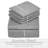 6 Piece Ultra Soft Double Brushed Microfiber Sheet Set, Cooling Sheets with Extra Deep Pockets - Machine Washable-102691444-102691422