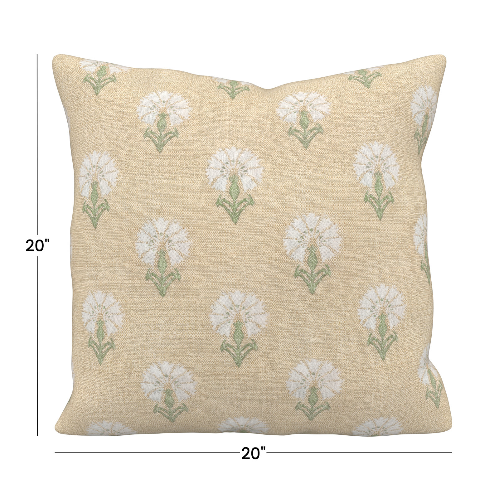 Amala 20" x 3" Sunbrella® Throw Pillow, Mira Sunshine