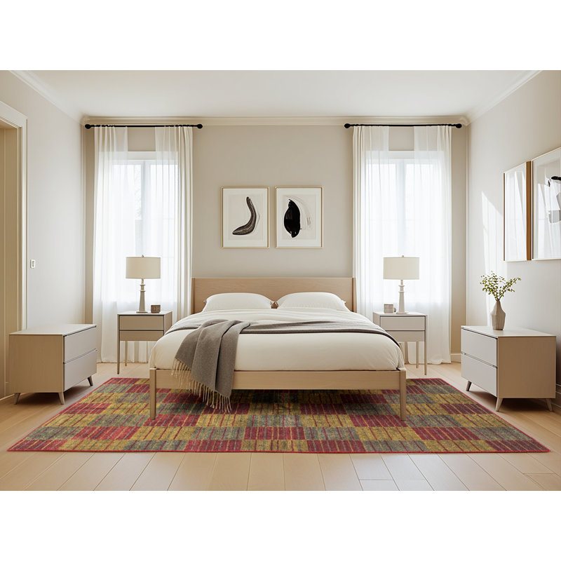 Abstract Indoor Rug, Rectangle 5' x 8'