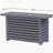 Steel Propane/Natural Gas Outdoor Fire Pit Table with Lid-644753983