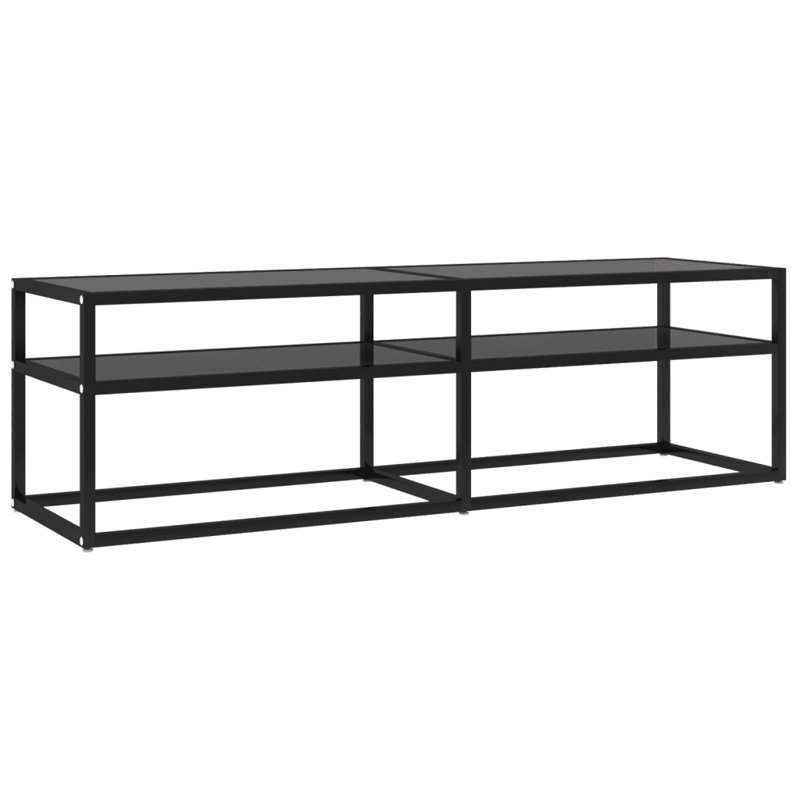 Farhanaaz Unfinished TV Stand for TVs up to 70", Black, 140 cm