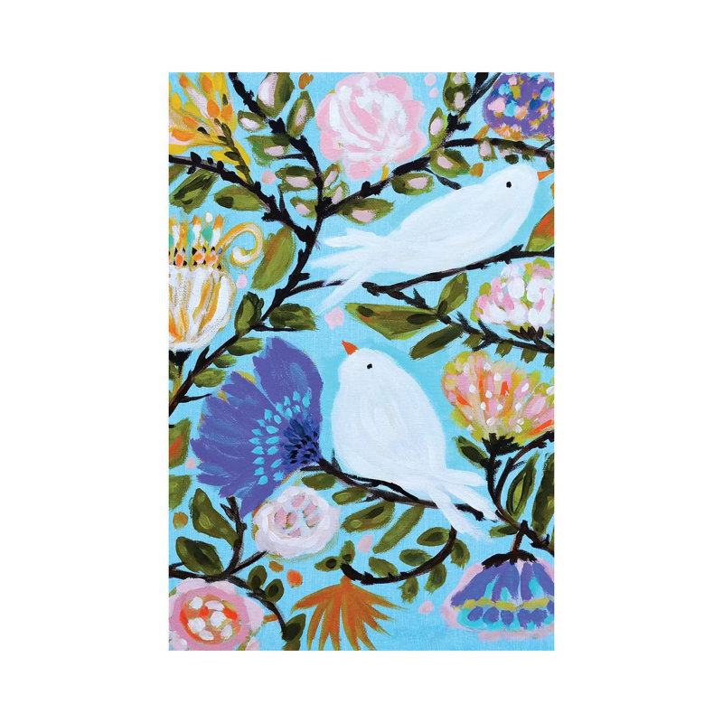 Sweet Love Birds II 1 Piece Wrapped Canvas Wall Art, 101.6 cm H x 66.04 cm W x 3.175 cm D