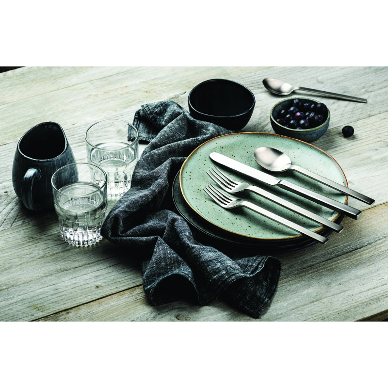 STILE By PININARINA 20 - Piece Stainless Steel Flatware Set - Service for 4, Ice Silver