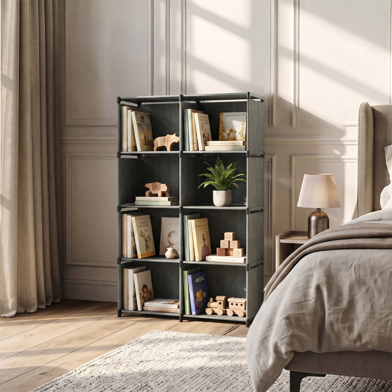 125cm H x 80cm W Galvanized Steel Bookcase