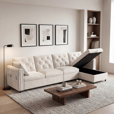 4 Seater Velvet Sofa