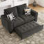 Canapé-lit modulaire en velours avec canapé-lit escamotable Shavera-1724960598
