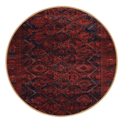 Machine Washable Turkish Brown Area Rug