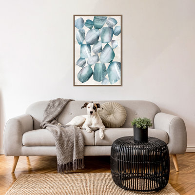 Reproduction d'art sur toile encadrée "Rhythmic mouvements" par Emma Peal
