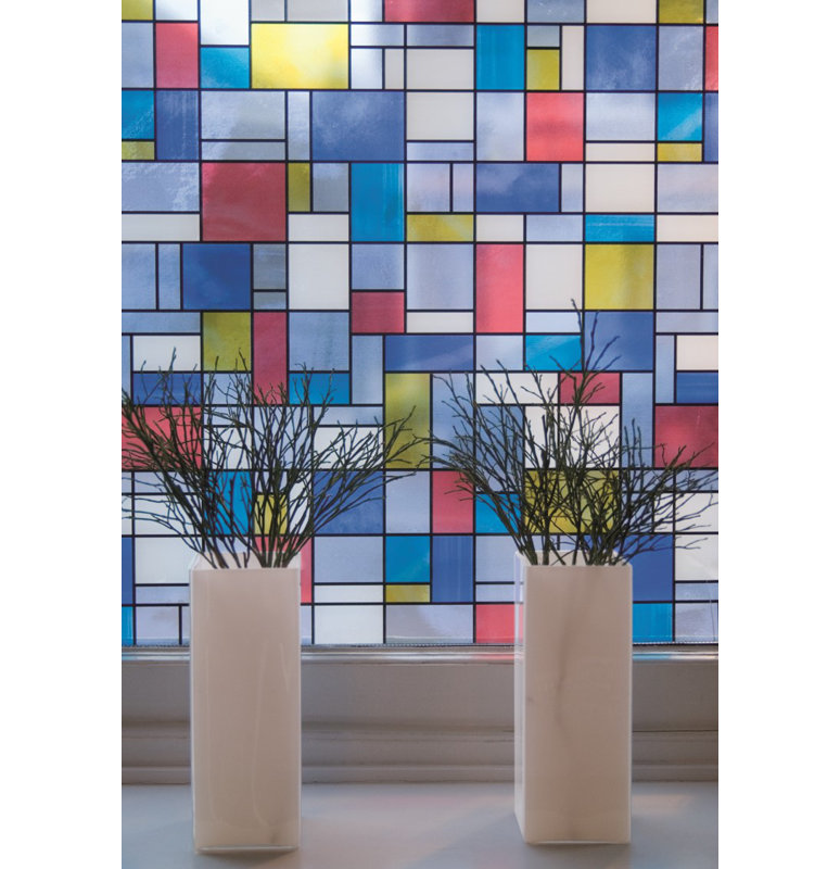 67.5 cm x 2m Roll Mondrian Window film