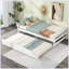 Lit plateforme moderne avec lit gigogne simple-1958679867