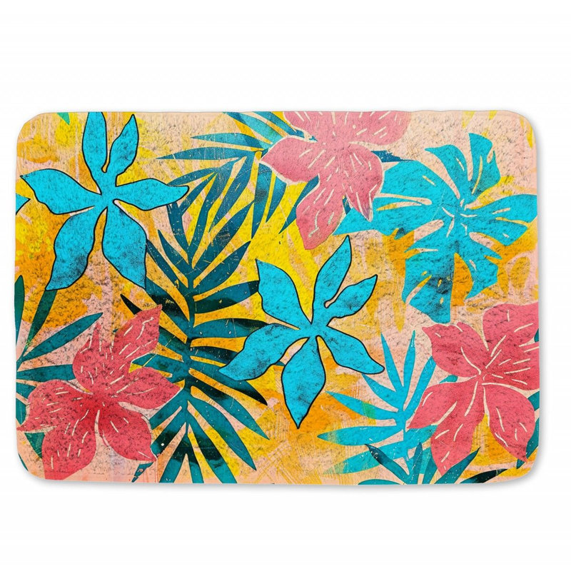Tapis de bain en microfibre / microsuède Chumy, L 17 po x L 24 po