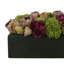Assorted Sedum and Roses in Fiberstone Planter