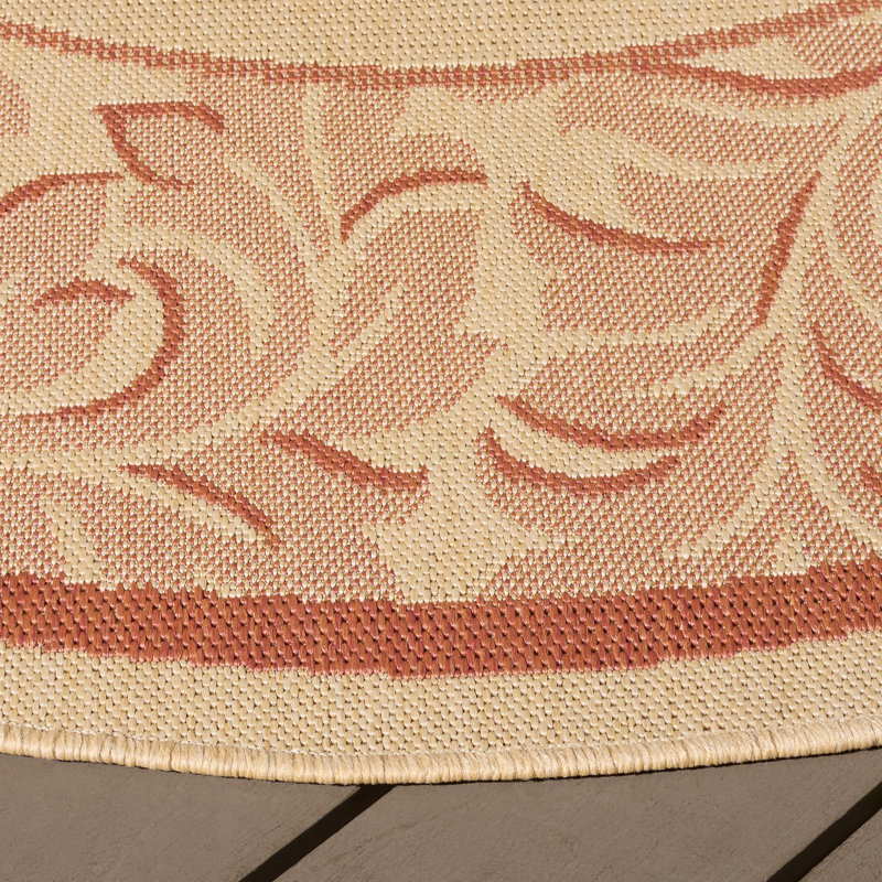 Rhinebeck Performance Oriental Indoor/Outdoor Area Rug, Round 6'7"