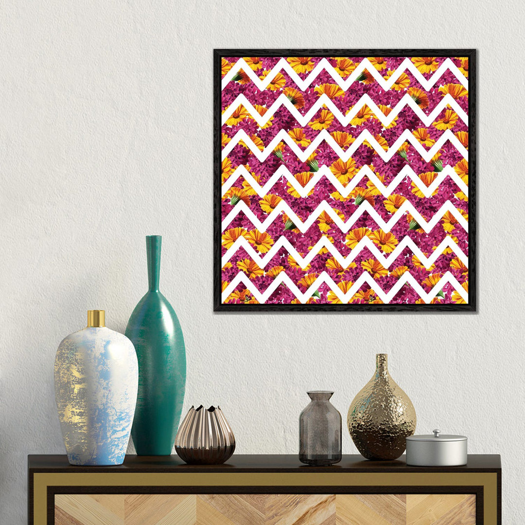 Chevron Summer von Tobias Fonseca - Galerie-umwickelte Leinwand Giclée auf Leinwand