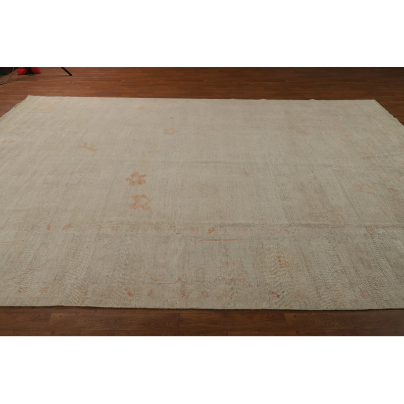 Vegetable Dye Oushak Turkish Area Rug 9x12
