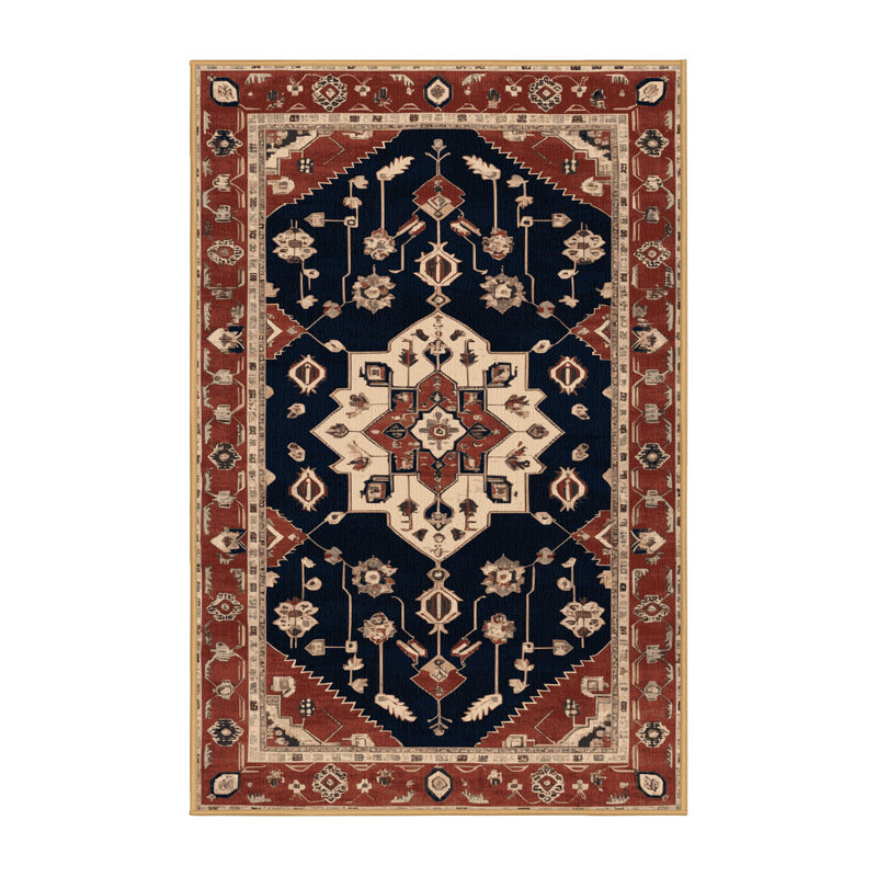 Tapis brun lavable à la machine, Rectangulaire 2 pi x 3 pi