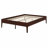 Sturdy Wood Platform Bed Frame Featuring Wood Slat and Metal Support-1897872211
