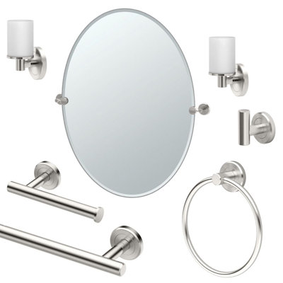 Latitude2 7 - Piece Bathroom Hardware Set