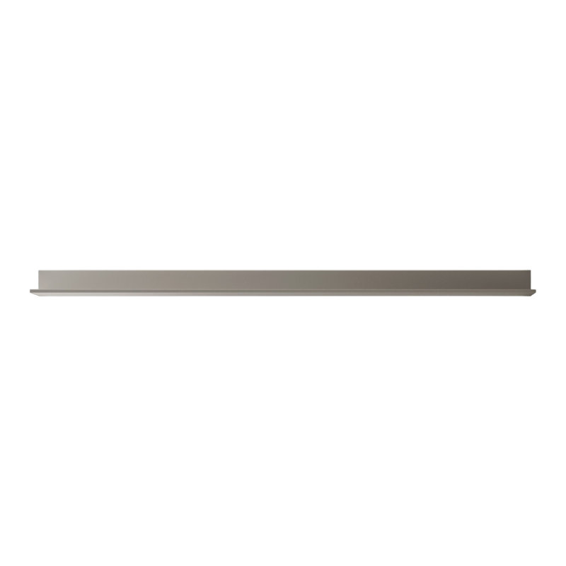 LUX 1 Piece Floating Shelf, 59 1/16" W, Matt Cenere, LED with Switch