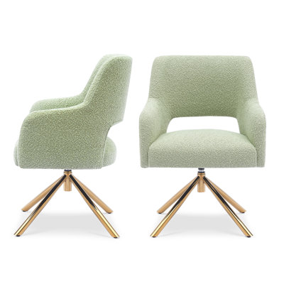 Upholstered Swivel Armchair