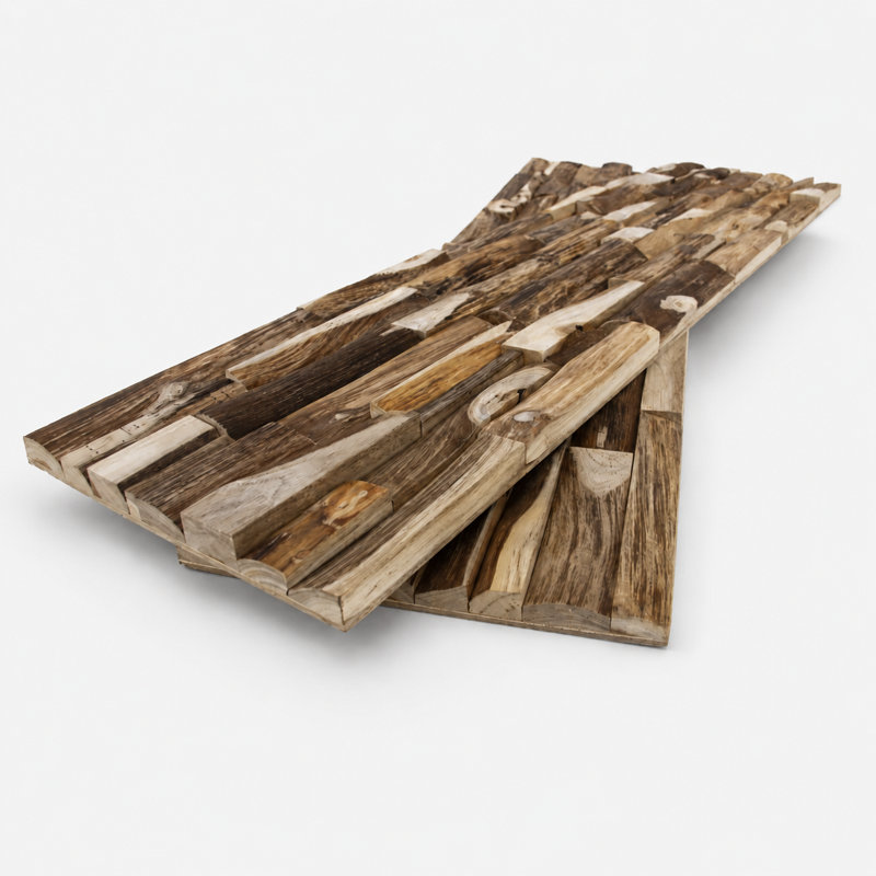 MB-003 – Teak Skin Reclaimed Teak Wall Panel