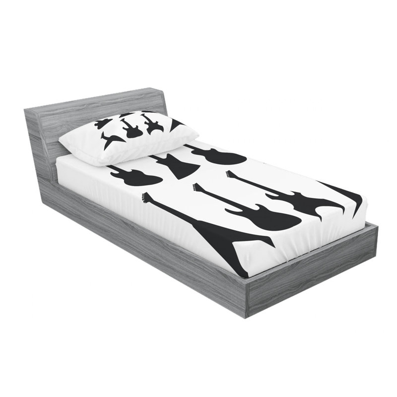 Microfiber Sheet Set, Queen Sheet Set + Fitted Sheet + 2 Pillowcases
