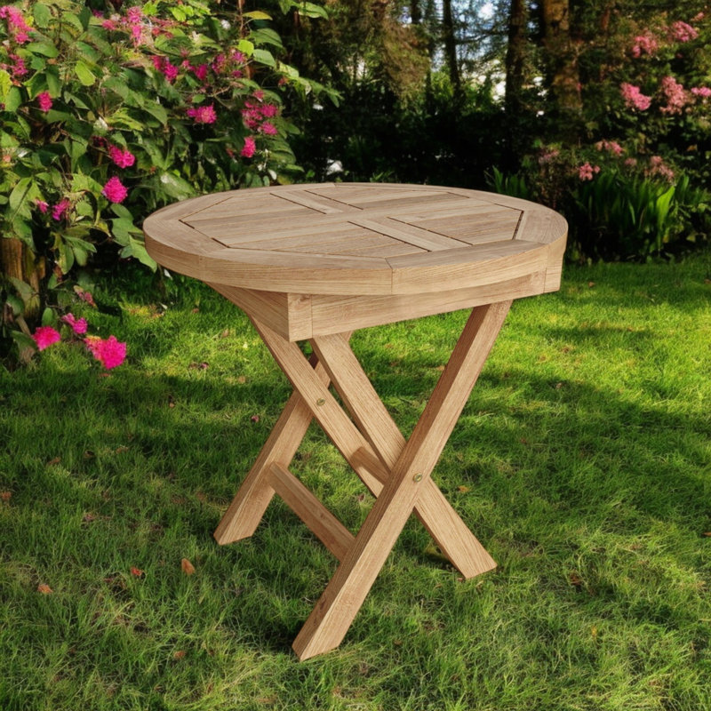 Table d'appoint d'extérieur pliante 20 po