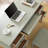 White Rectangular Solid  Wood desk