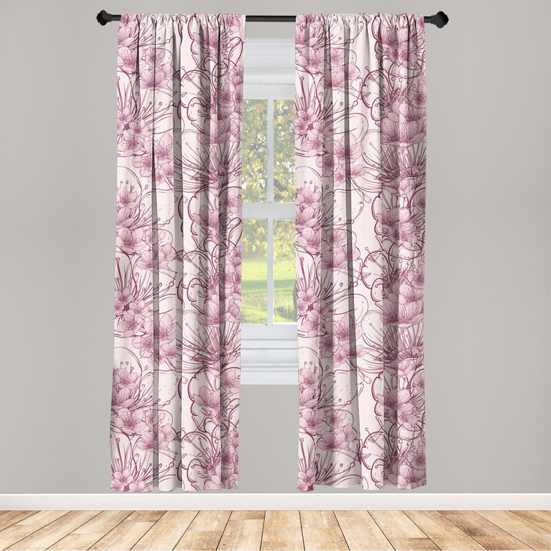 Quantella Semi Sheer Curtain Pair, 28" W x 63" L
