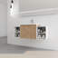 Meuble-lavabo à fermeture en douceur avec lavabo-288311611
