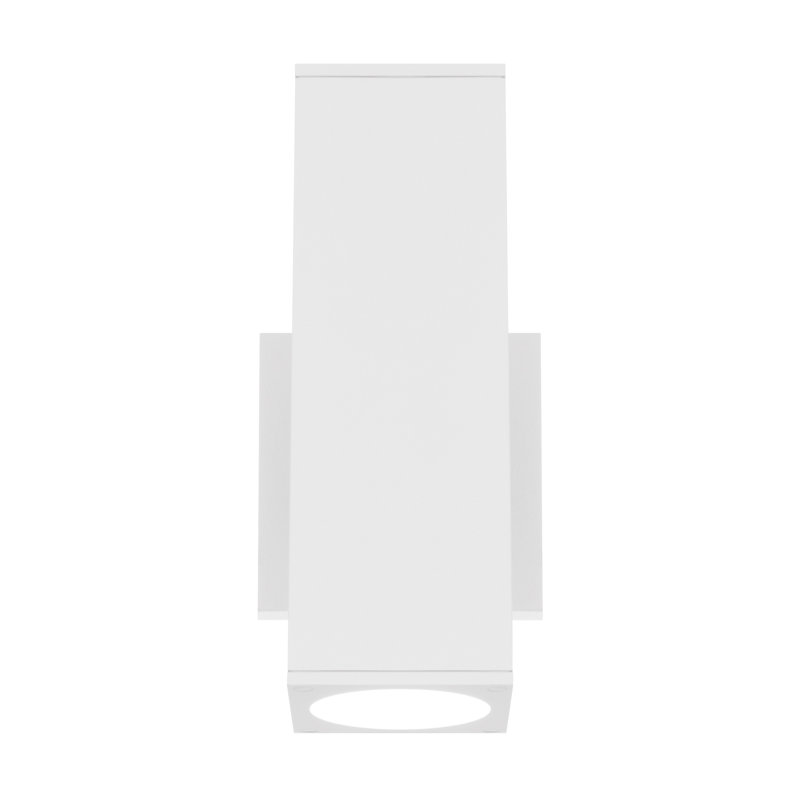 Applique murale d'extérieur à DEL intégrée à 2 ampoules H 9,42 po, Blanc