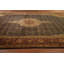Tapis noir et or à teinture végétale 12 x 18