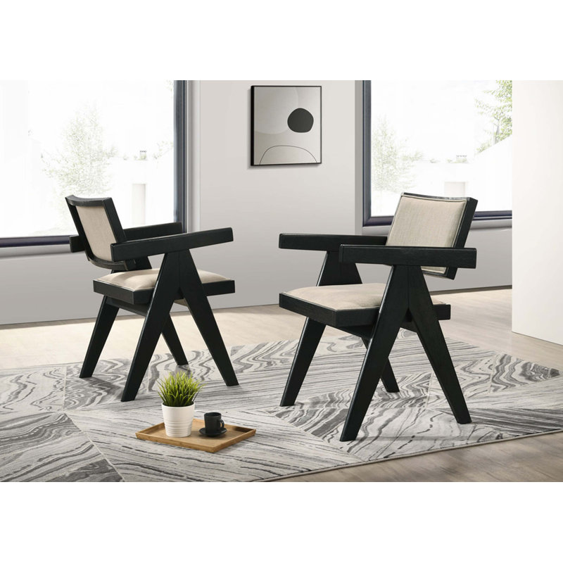 Ensemble de chaises à accoudoirs et de console l 21 po avec piédestal 3 pièces