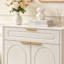 Commode décorative arquée moderne, armoire d'appoint avec tiroir et portes, buffet pour le salon-206735342