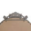 Miroir arqué 58 po x 24 po avec applique sculptée ornée rétro sur le dessus-1243745721