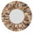Guein Solid Wood Round Wall Mirror