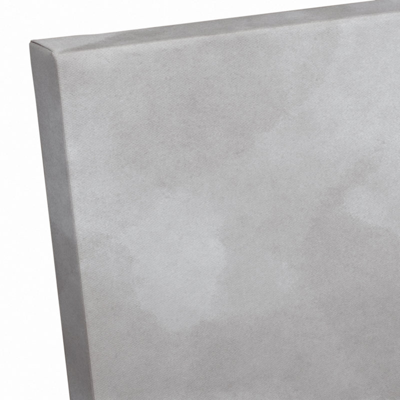Fleur grise peinte, reproduction d'art sur toile tendue