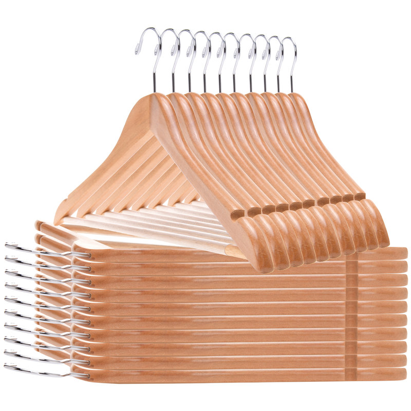 Cintre standard en bois antidérapant Lowenstein, 80, Naturel