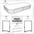 Mirrored Console Dressing Table With 2 Drawers,Versatile Desk For Bedroom And Office-607552478