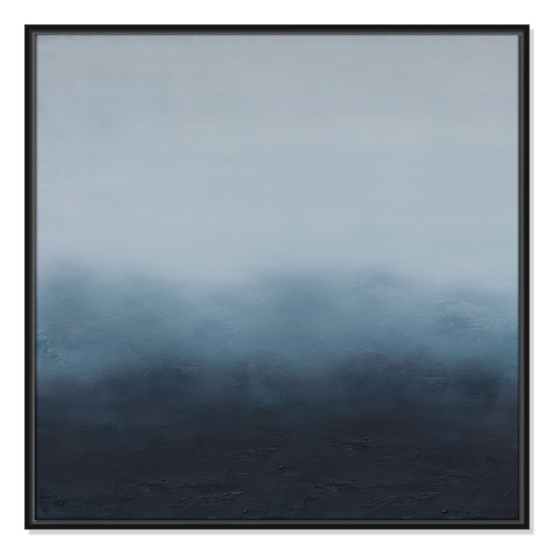 «Elemental II Square Version Print» par S.H. Khân, Noir, H 31,5 po x l 31,5 po