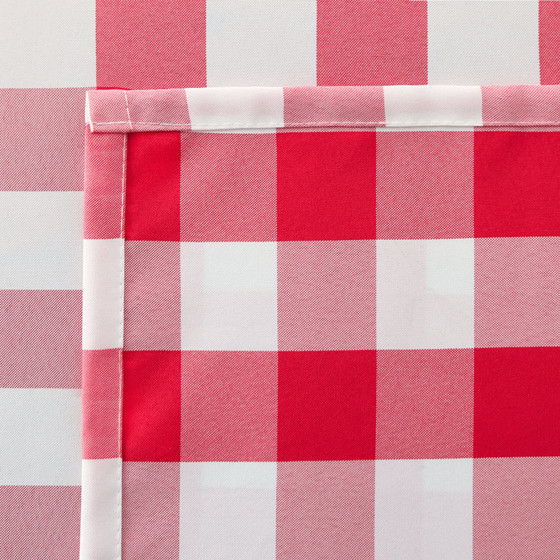 Infinity Collection Buffalo Check Plaid Fabric Tablecloth Spill Proof Stain Resistant Wrinkle Resistant For Dining Room Kitchen Restaurant Indoor Outdoor Picnic Camping Holidays (Red, 60 X 60 Inch)