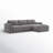 Blakes 2-Piece Upholstered Stationary Chaise Sectional-93525206-119432798