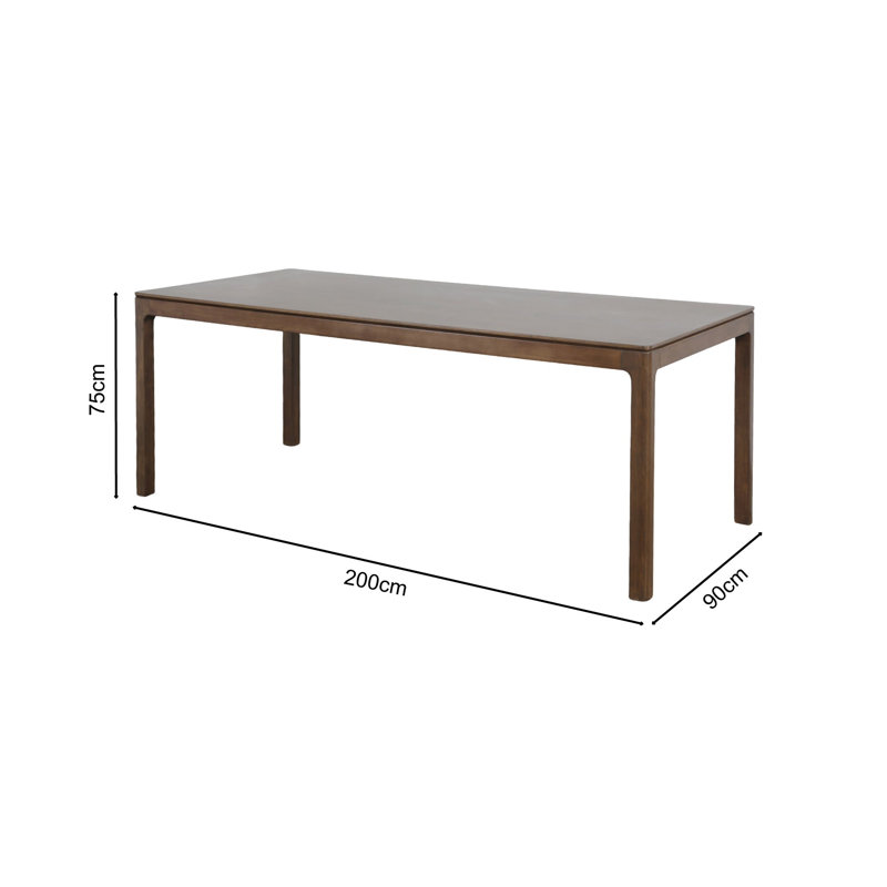 LORENZO 200cm Dining Table Walnut