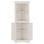 Meuble de rangement d'angle haut autoportant avec portes, organisateur en bois pour salon, salle de bain, salle à manger, cuisine, beige