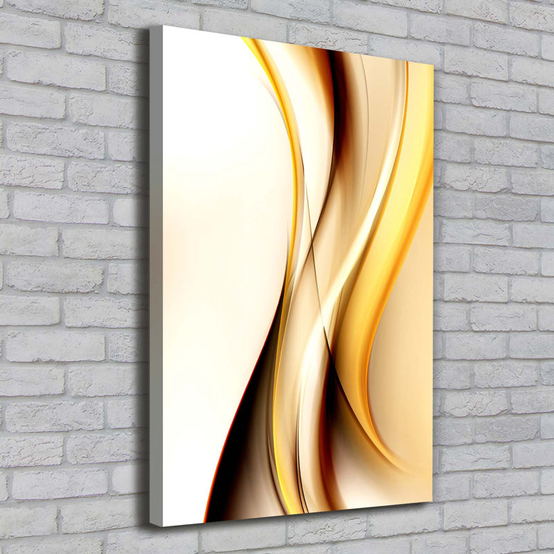 Wave Abstraction - Wrapped Canvas Print